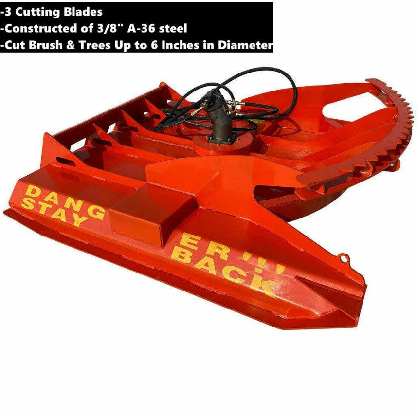AGT HDRC72 72" Heavy-Duty Skid Steer Brush Cutter – 3 Blade